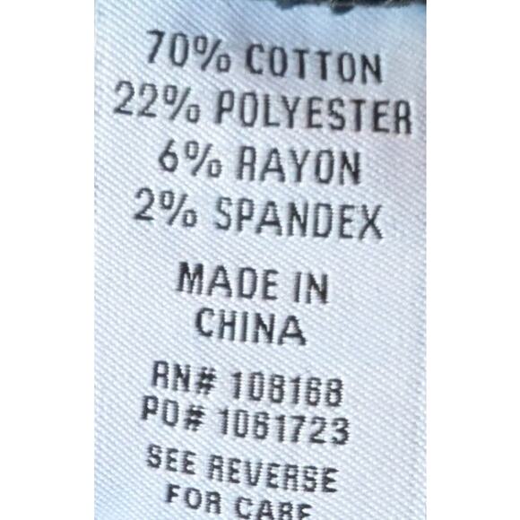 NWT RSQ Tillys Jeans Sz 27 Dark Wash Mid Rise Pork Chop Pockets Flare Leg Y2K - Picture 7 of 7